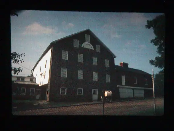 The stone bank barn at Dean Creek Farm, built 1817
